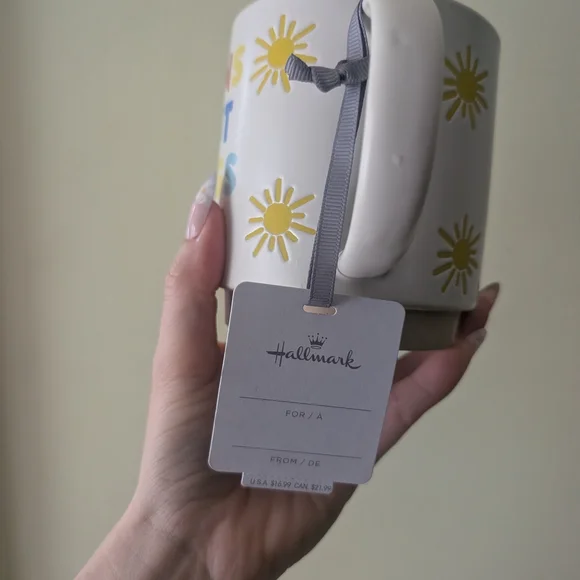 Hallmark White Ceramic Mug with Multicolor Lettering - Picture 2 of 6